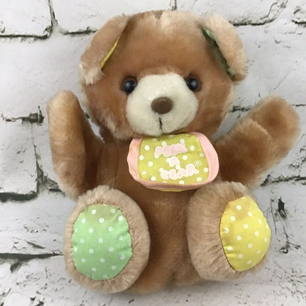 Vintage Gerber Peek A Bear‎ Plush Hand Puppet Teddy Collectible Toy